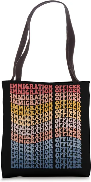 Immigration Officer Groovy Retro Tote Bag