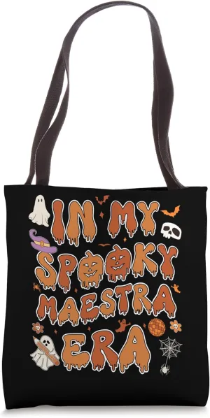 In My Spooky Maestra Era Halloween Spanish Bilingual Teacher Tote Bag