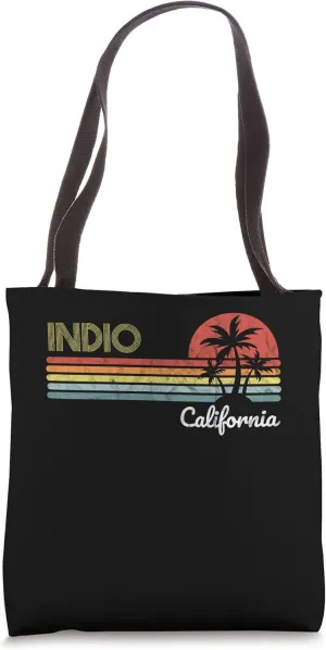 Indio, CA California visitor native tourist 70s 80s style Tote Bag