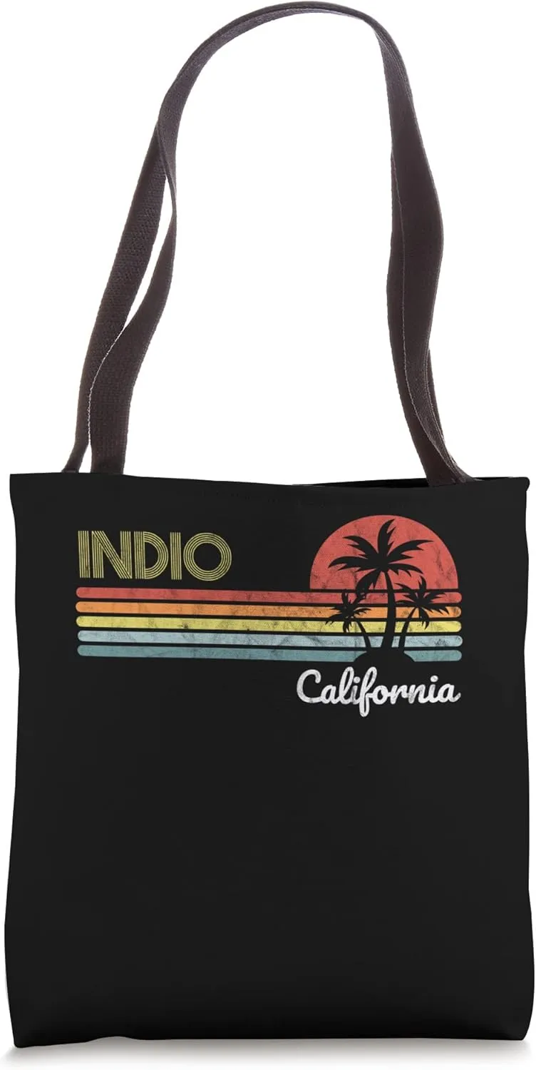 Indio, CA California visitor native tourist 70s 80s style Tote Bag