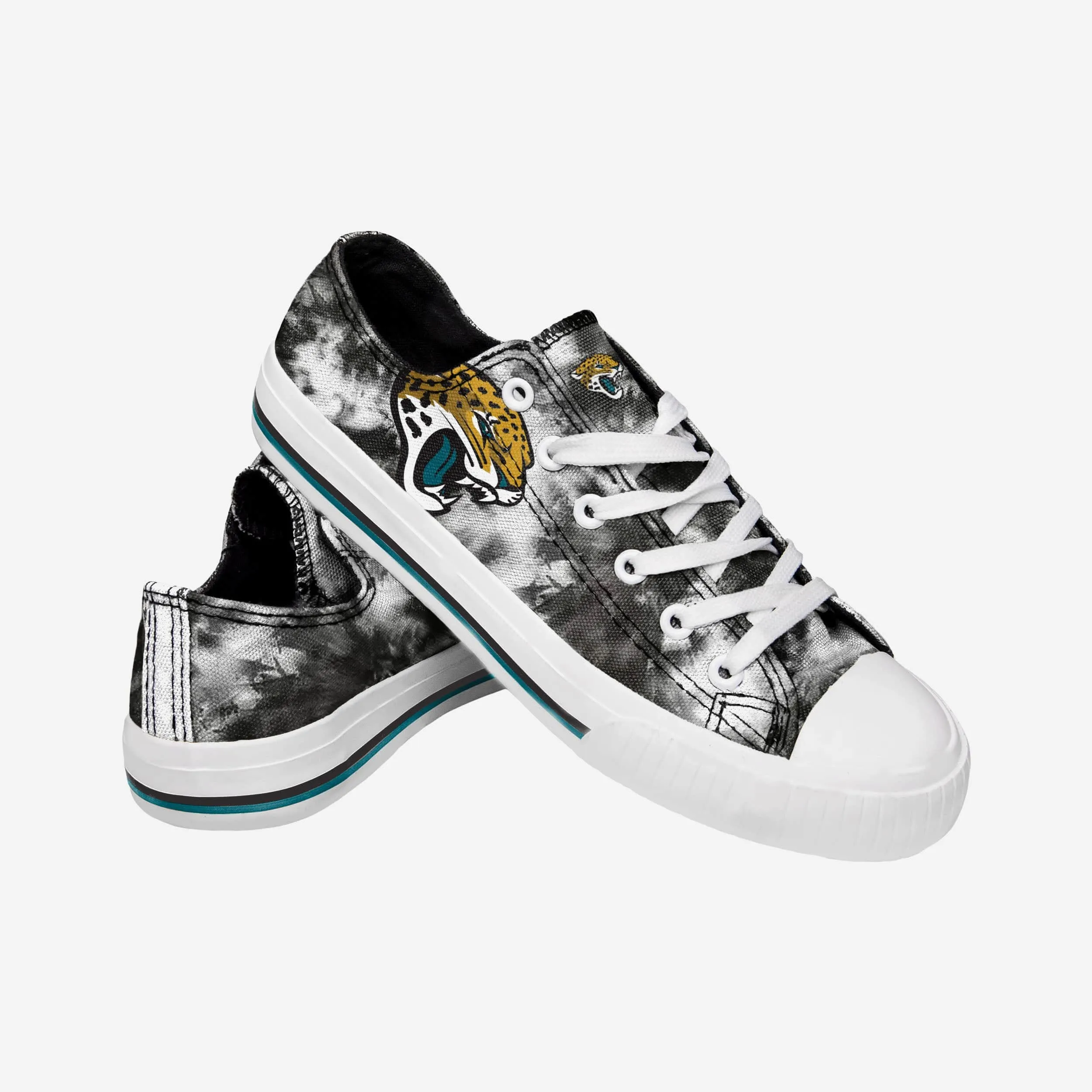 Jacksonville Jaguars Womens Low Top Tie-Dye Canvas Shoe