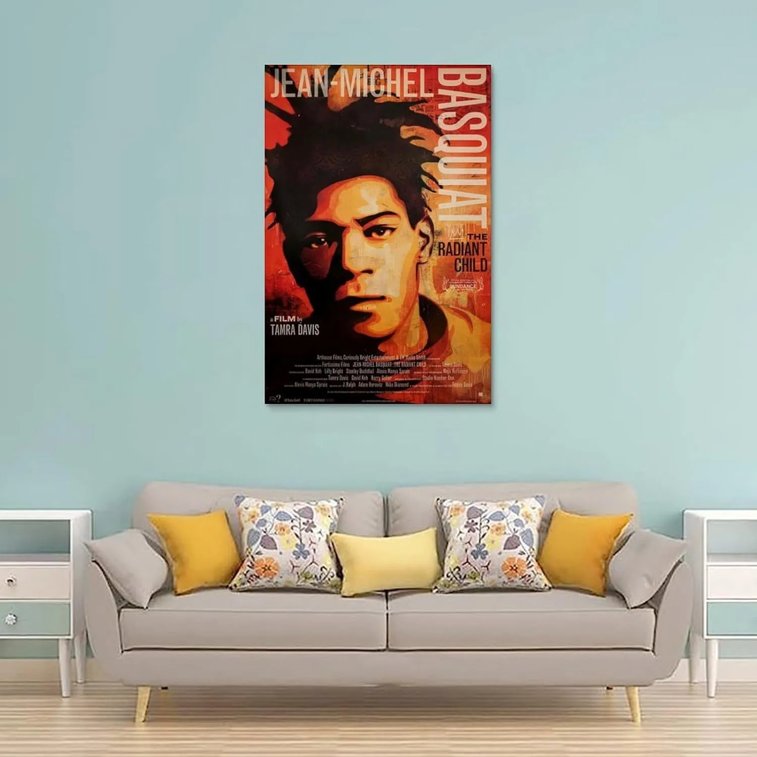 JEAN-MICHEL BASQUIAT THE RADIANT CHILD Movie Poster Canvas Wall Art Painting Living Room Decor 16x24inch(40x60cm)