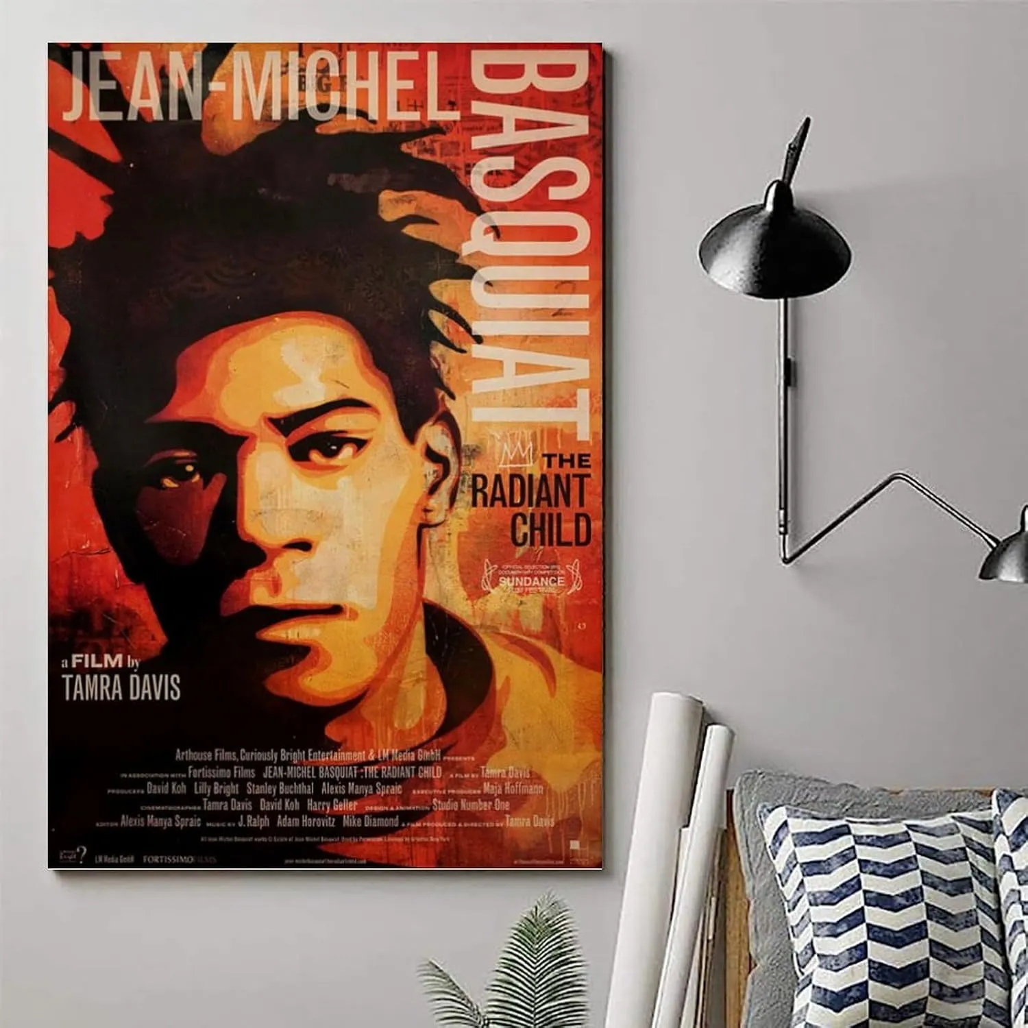 JEAN-MICHEL BASQUIAT THE RADIANT CHILD Movie Poster Canvas Wall Art Painting Living Room Decor 16x24inch(40x60cm)