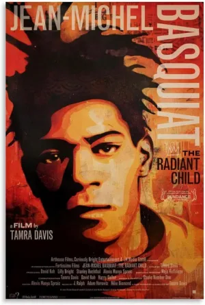 JEAN-MICHEL BASQUIAT THE RADIANT CHILD Movie Poster Canvas Wall Art Painting Living Room Decor 16x24inch(40x60cm)