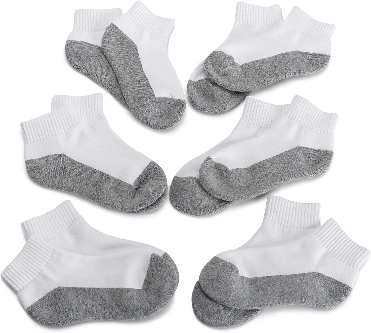 Jefferies Socks Big Boys' Seamless-Toe Quarter Athletic Socks (Pack of 6)
