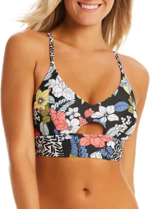 Jessica Simpson Women's Adjustable Cropped Cami Bikini Top