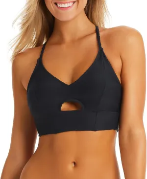Jessica Simpson Women's Adjustable Cropped Cami Bikini Top