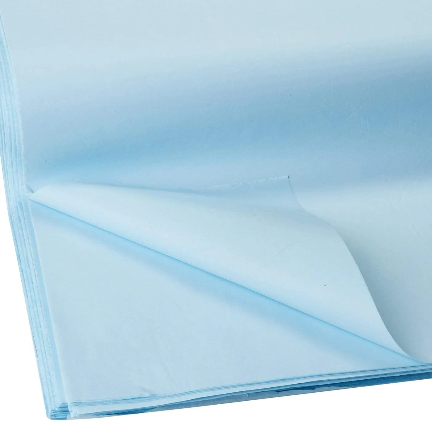 Jillson Roberts Bulk 480-Sheet Count 20" x 30" Recycled Tissue Paper Available in 30 Colors, Pastel Blue
