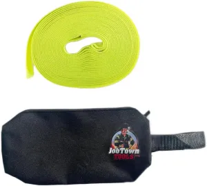 Job Town Tools Firefighter Rescue Webbing with Canvas Bag - Hasty Harness Length- 24 Feet