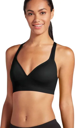 Jockey Women's Bra Mid Impact Molded Cup Seamless Sports Bra