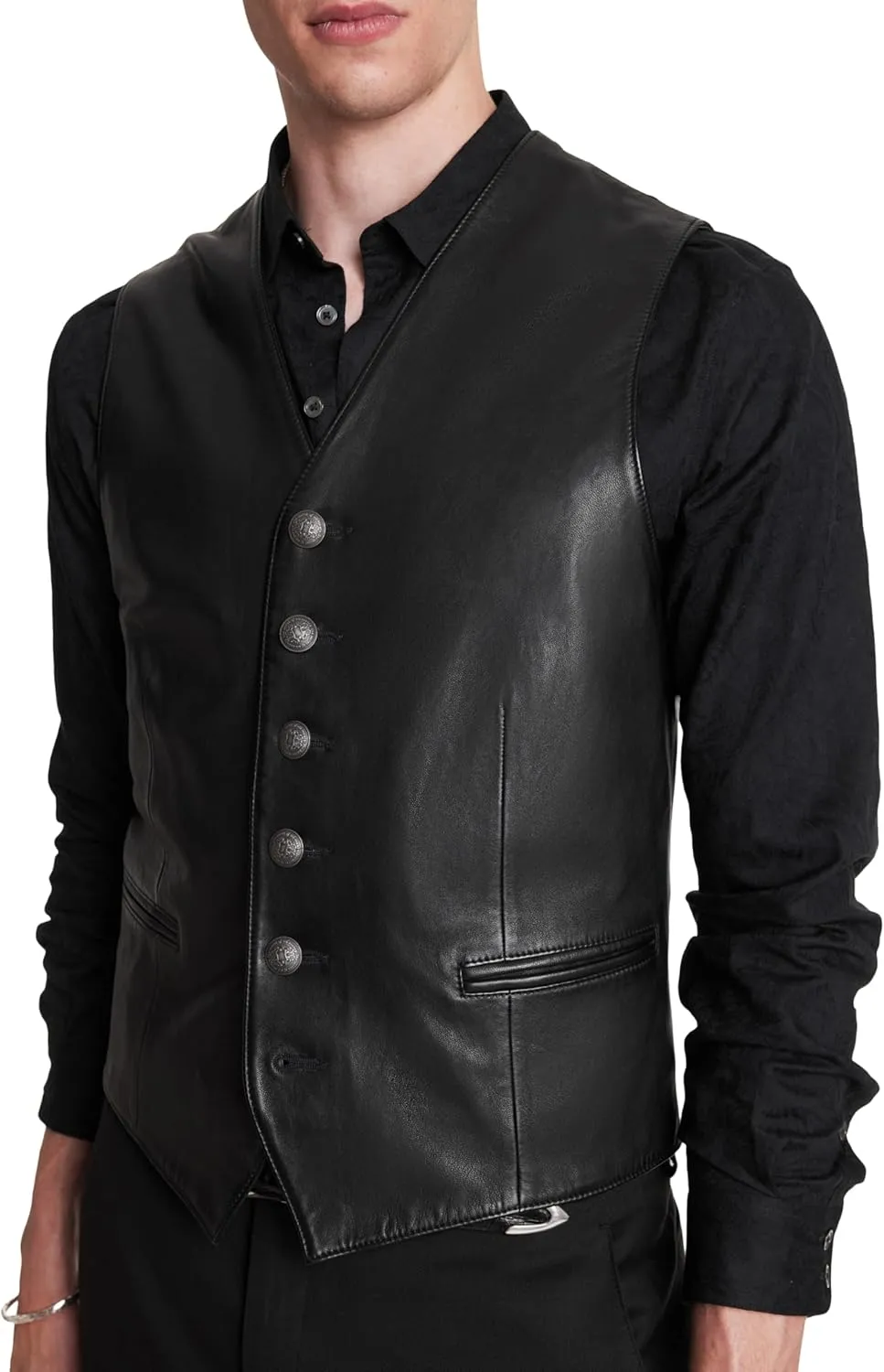 John Varvatos Mens Vinnie Vest