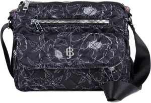 Julia Buxton Nylon Quilted Organizer Crossbody