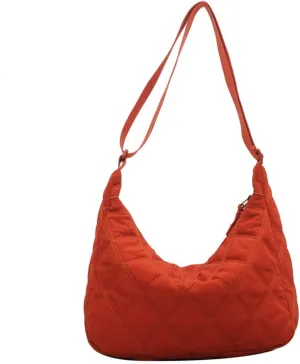 Juoxeepy Quilted Tote Bag for Women Puffer Hobo Crossbody Bag Lightweight Quilted Padding Shoulder Bag Nylon