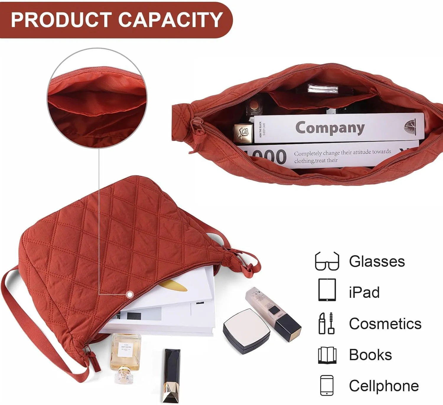 Juoxeepy Quilted Tote Bag for Women Puffer Hobo Crossbody Bag Lightweight Quilted Padding Shoulder Bag Nylon