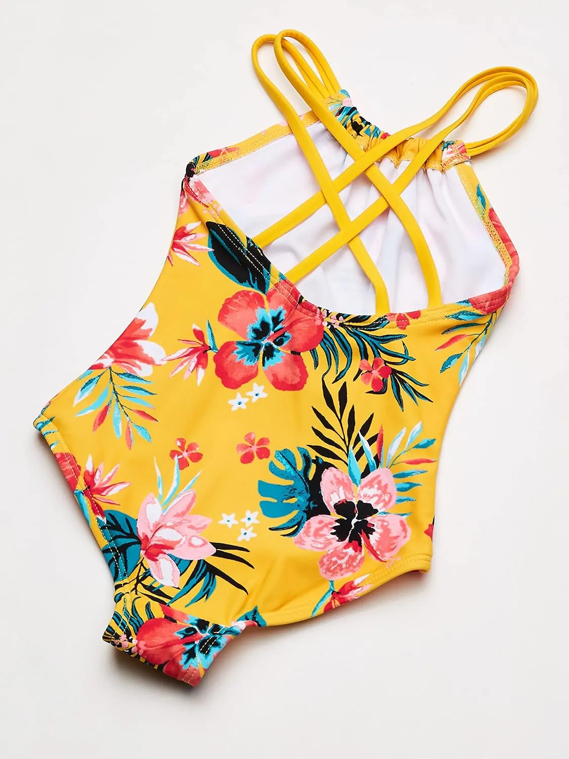 Kanu Surf Girls' Jasmine Beach Sport Halter One Piece Swimsuit