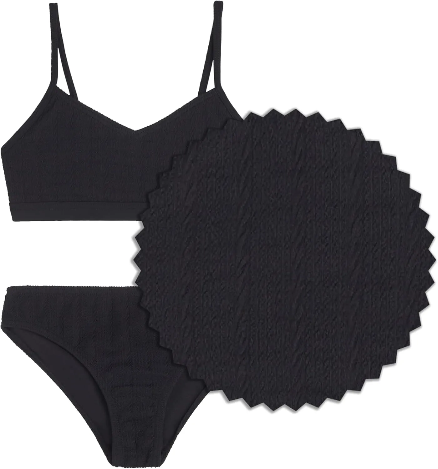 Kanu Surf Girls' Willow V-Neck Bikini Beach Sport 2-Piece Swimsuit