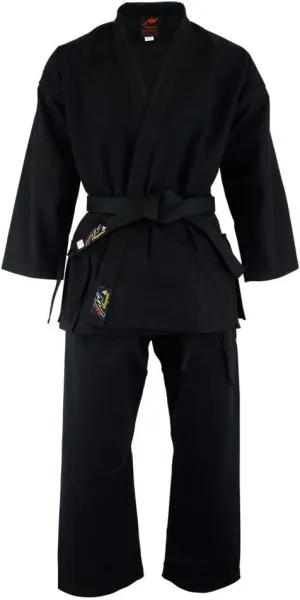 Karate White Heavyweight Black 16Oz Uniform