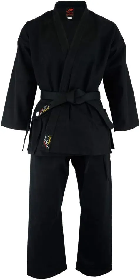 Karate White Heavyweight Black 16Oz Uniform