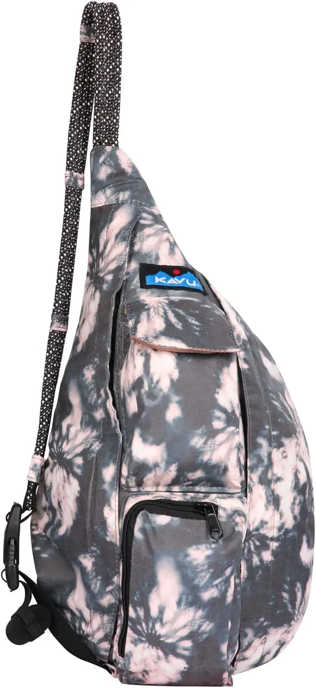 KAVU Mini Rope Sack Sling Crossbody Backpack - High Rise Tie Dye