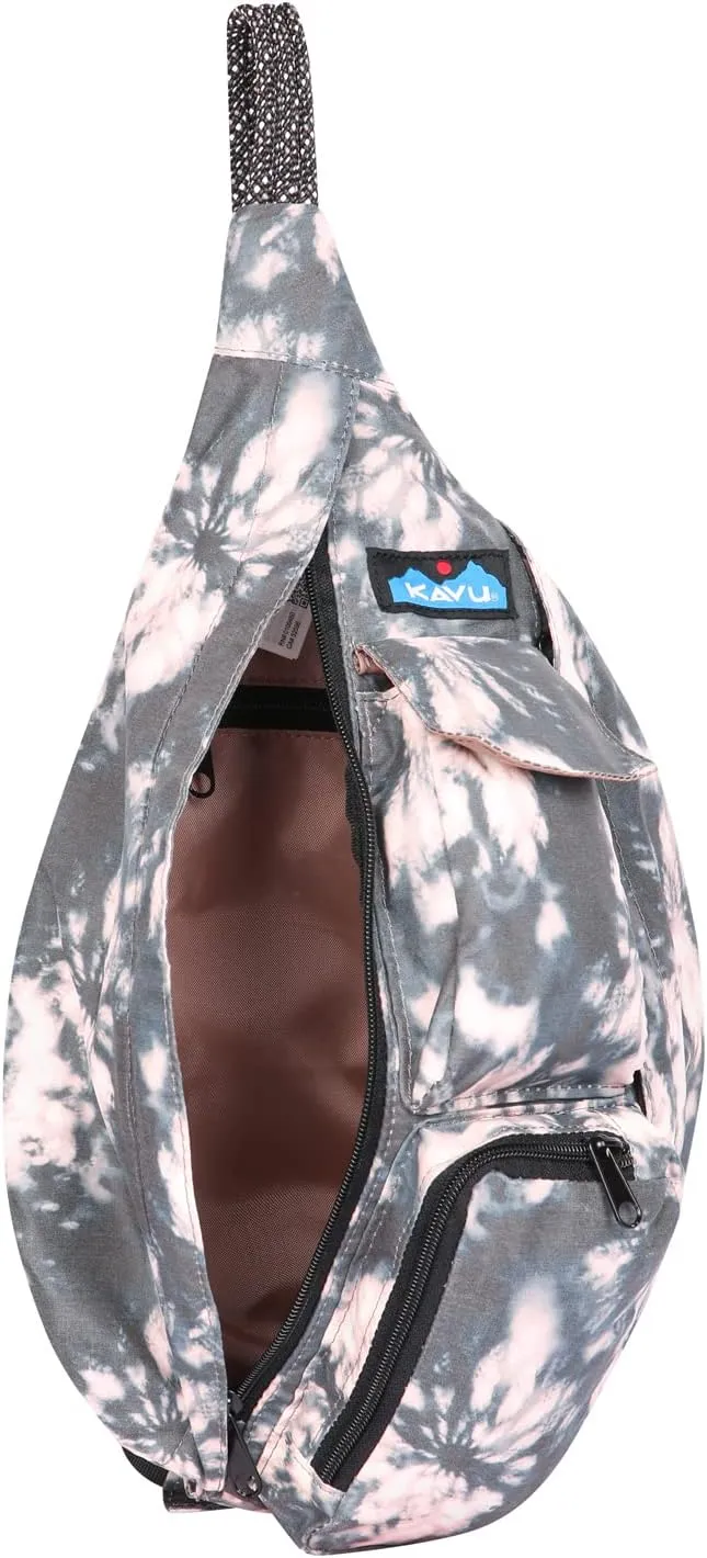 KAVU Mini Rope Sack Sling Crossbody Backpack - High Rise Tie Dye