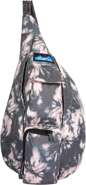 KAVU Mini Rope Sack Sling Crossbody Backpack - High Rise Tie Dye