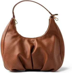 KEDZIE Elle Shoulder Bag Vegan Leather Crossbody Purse for Women - Chestnut