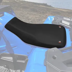 KEMIMOTO Leather ATV Seat Cover Compatible with 2014-2020 Polaris Sportsman 450 570 Black Seat Cover