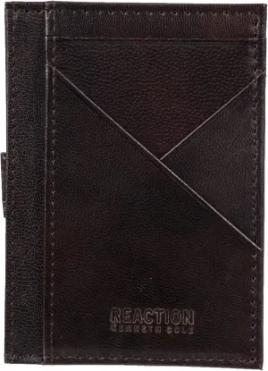 Kenneth Cole REACTION Men's RFID Extra Capacity Getaway Wallet, Brown, One Size