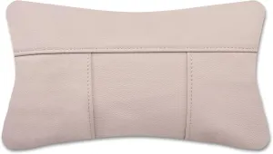 Kidol & Shellder Genuine Leather Pillow Cover 12x20 - Luxury Full Grain Cowhide Pillow Covers for Couch Sofa Bed - Soft Durable Decorative Throw Pillow Covers with Hidden Zipper (Apricot)