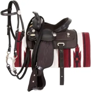 King Basic Synthetic Trail Saddle Package