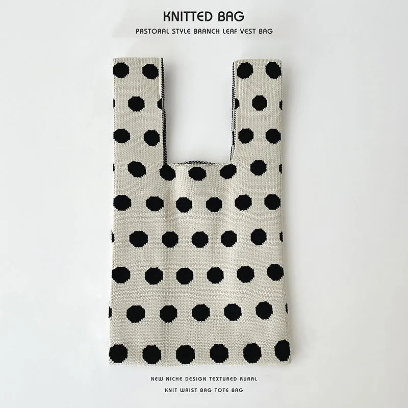 Knitted Bag - Dots