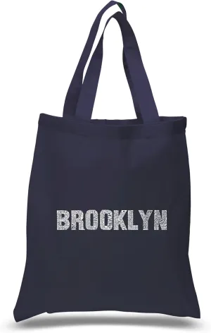 LA POP ART Word Art S Tote Bag - Brooklyn Neighborhoods