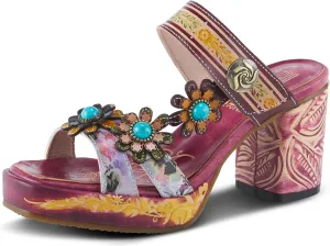 L'Artiste by Spring Step Ginevra Plum Multi EU 40 (US Women's 9) M