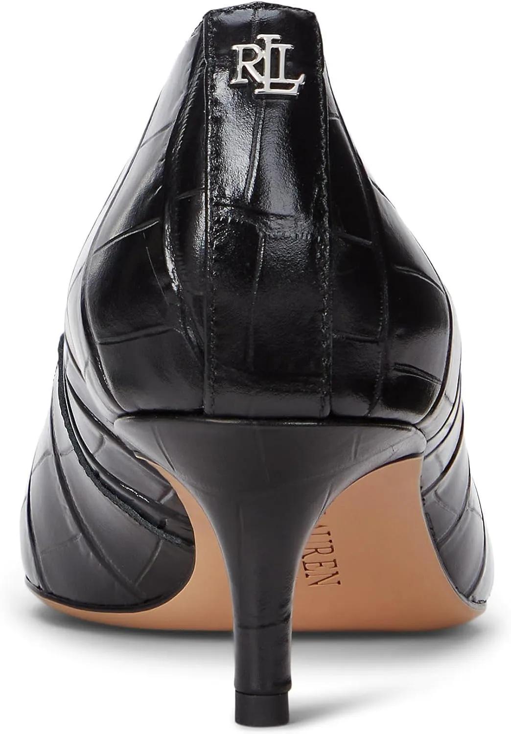 Lauren Ralph Lauren Women's Adrienne Crocodile-Embossed Leather Pumps