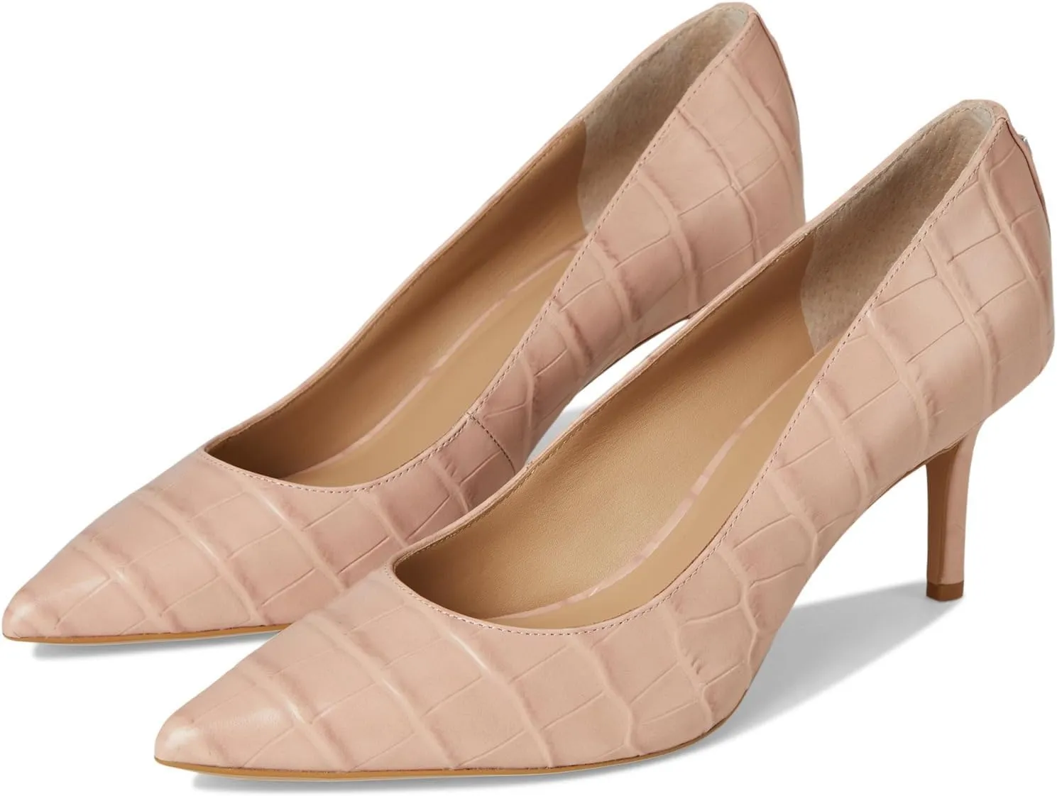 Lauren Ralph Lauren Women's Lanette Crocodile-Embossed Leather Pump
