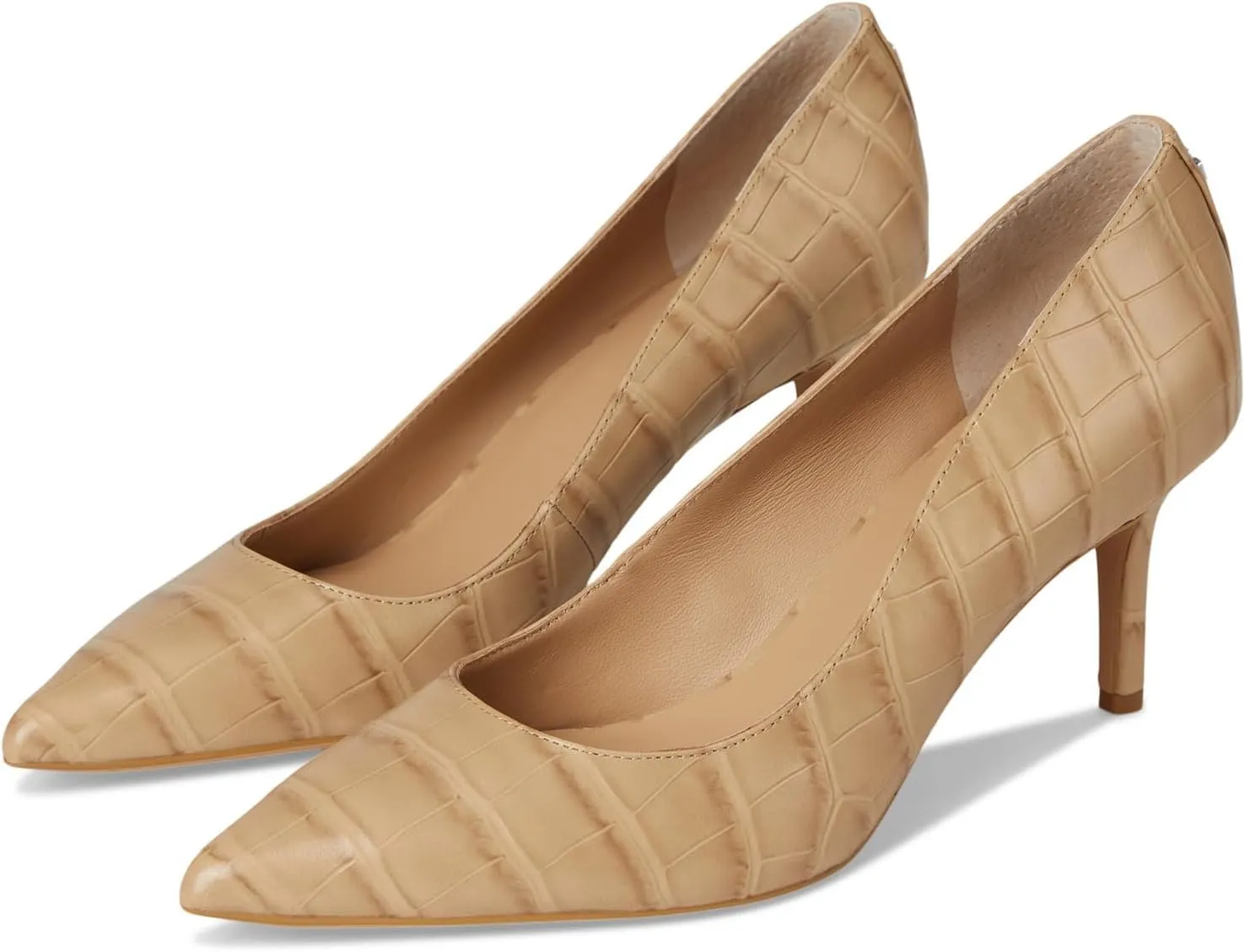 Lauren Ralph Lauren Women's Lanette Crocodile-Embossed Leather Pump