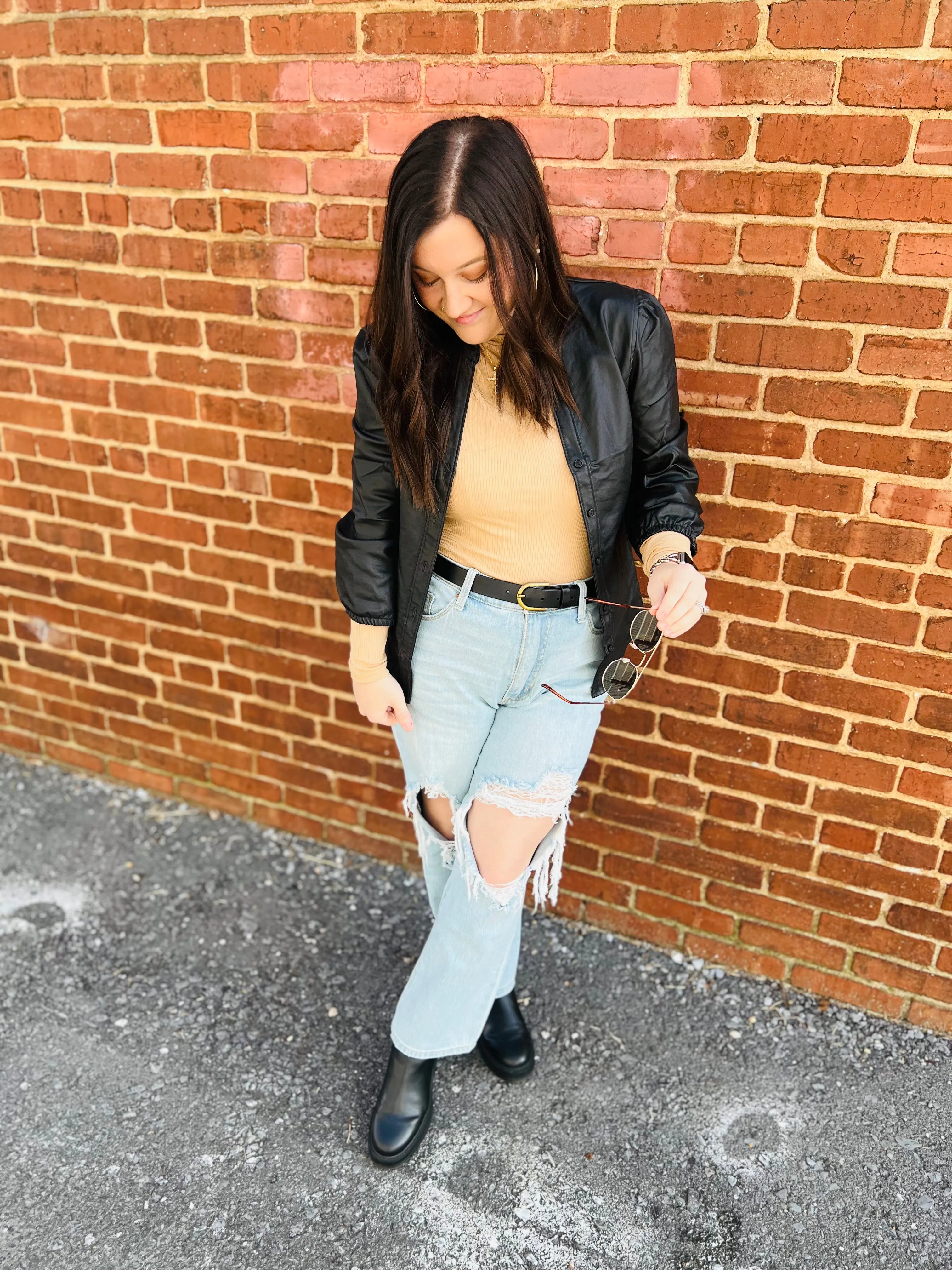 Lavish Faux Leather Jacket