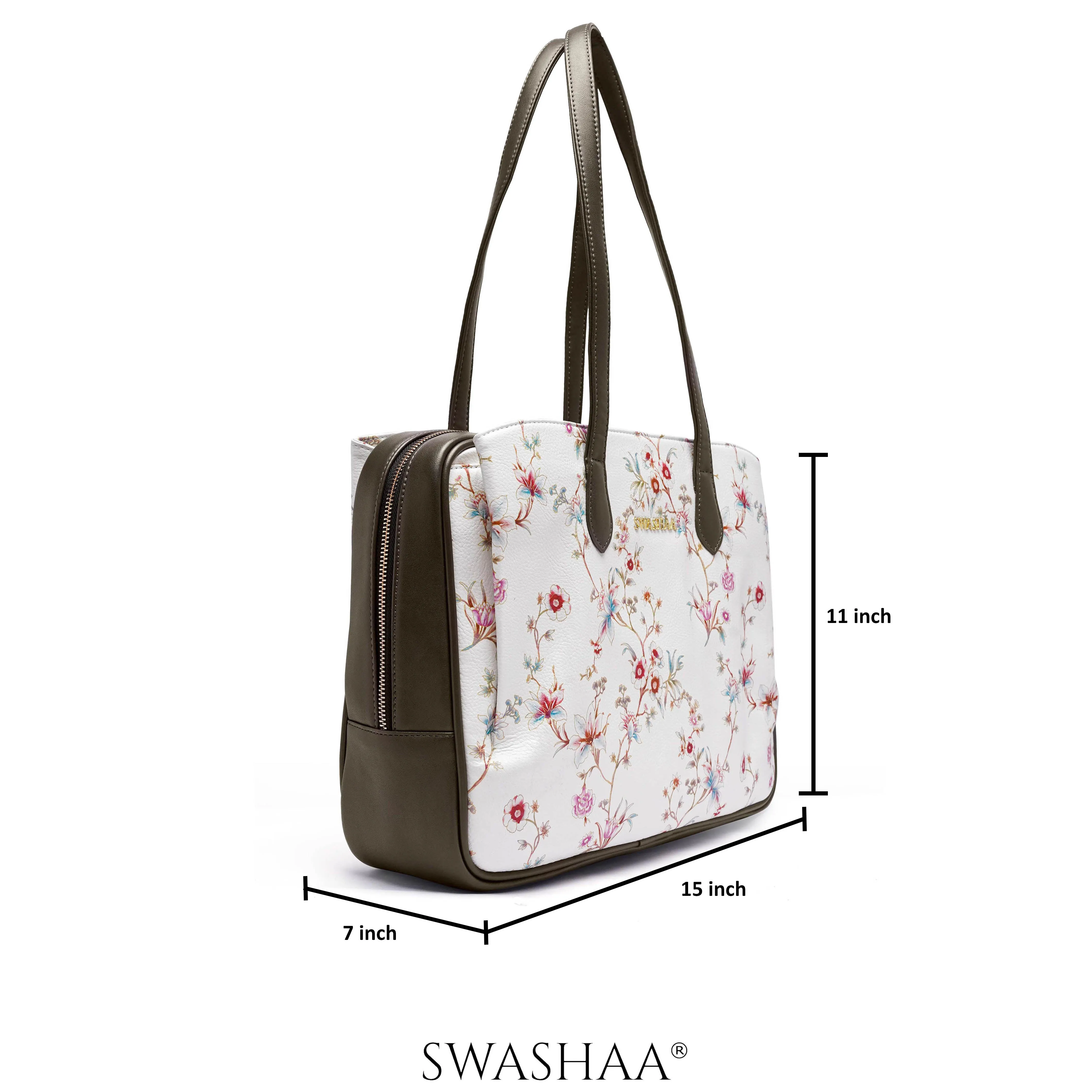 Lavish Loom Leather Tote Bag