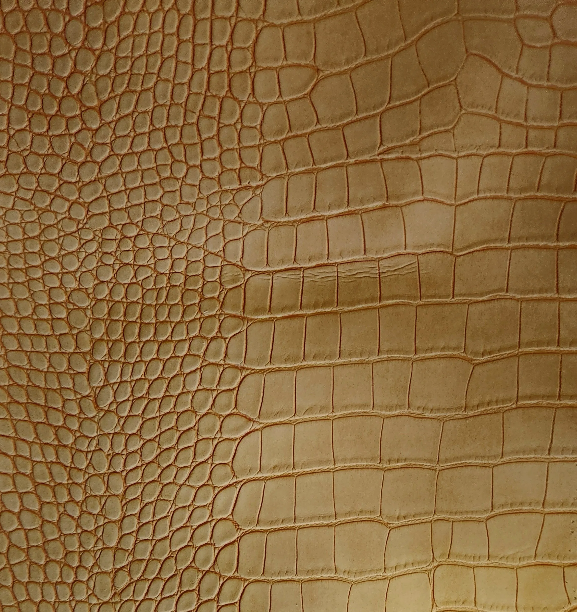 Le Embossed Croc Suse Wallpaper | Vegan Leather |  Rustoc Yellow Corn
