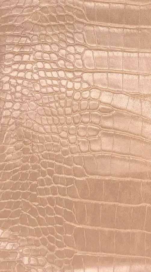 Le Embossed Croc Vista Wallpaper | Vegan Leather |  Antique Brown