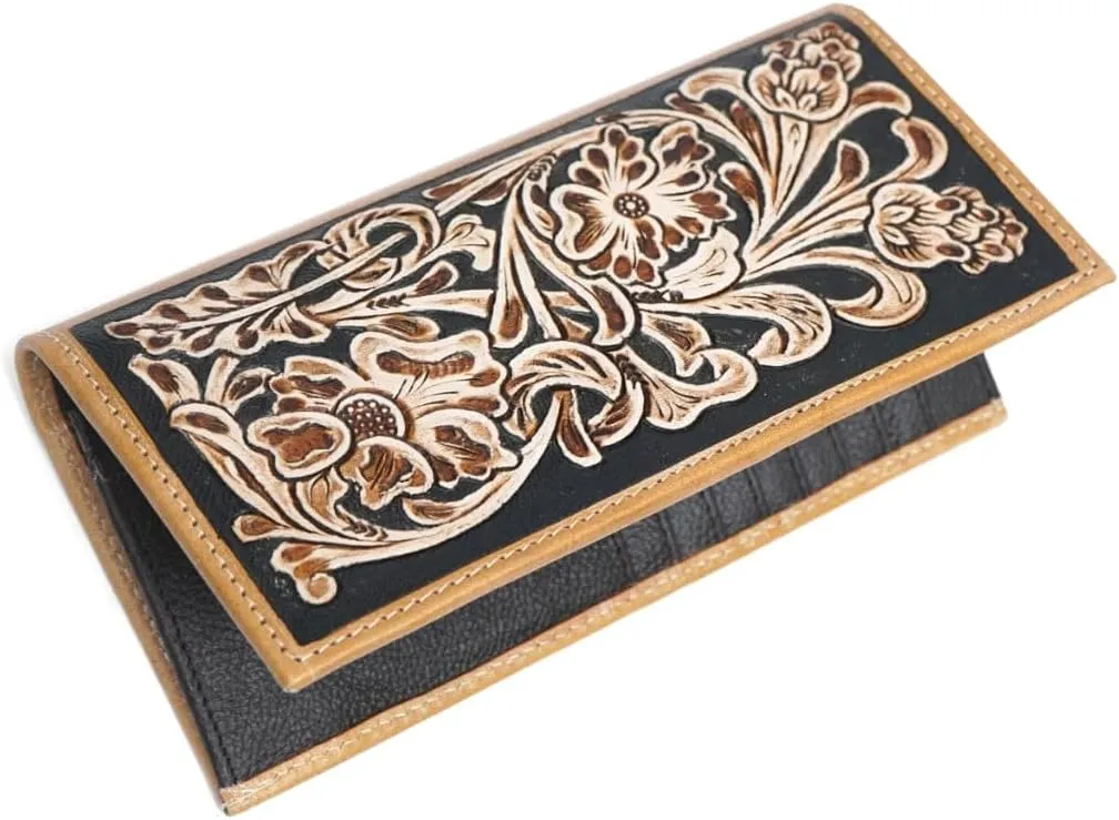 Leather Clutch, Women's Clutch Purse Handmade, Stylish Leather Wristlet Wallet Purses for Women, Cell Phone Purses