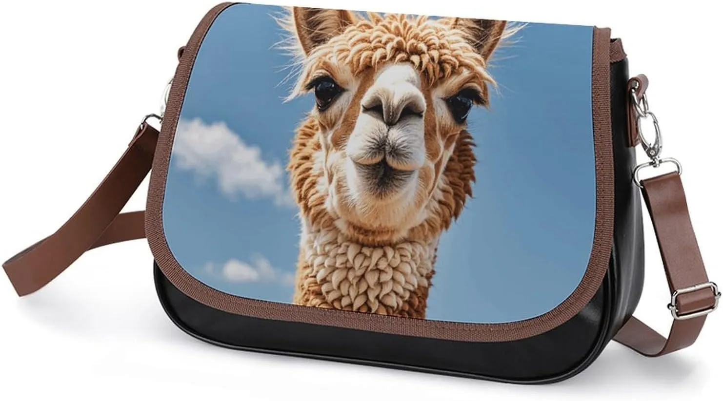Leather Crossbody Bag for Women Siamese Cat Art Detachable Strap Handbags Travel Purse Shoulder Bags for Daily Use