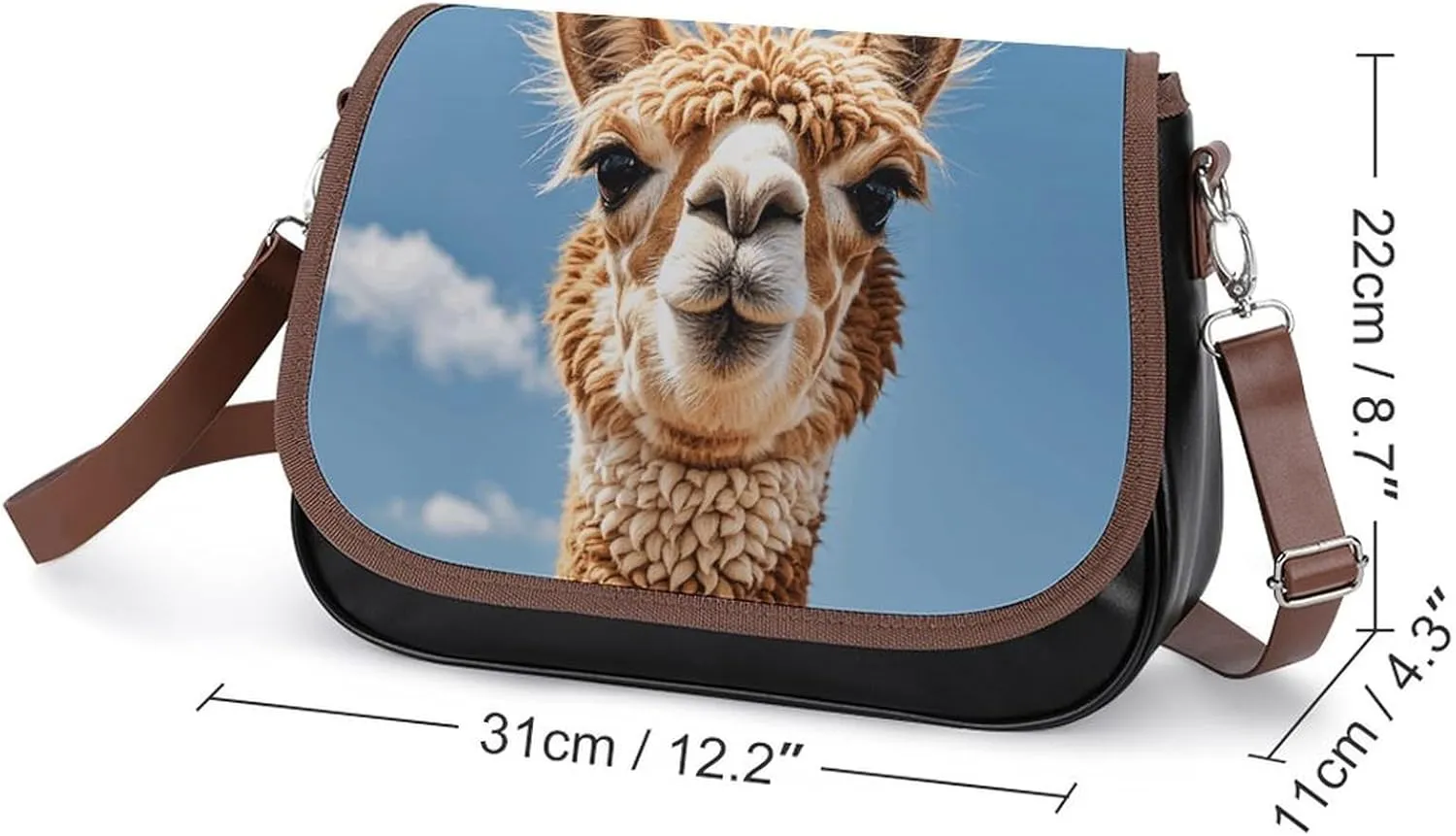 Leather Crossbody Bag for Women Siamese Cat Art Detachable Strap Handbags Travel Purse Shoulder Bags for Daily Use
