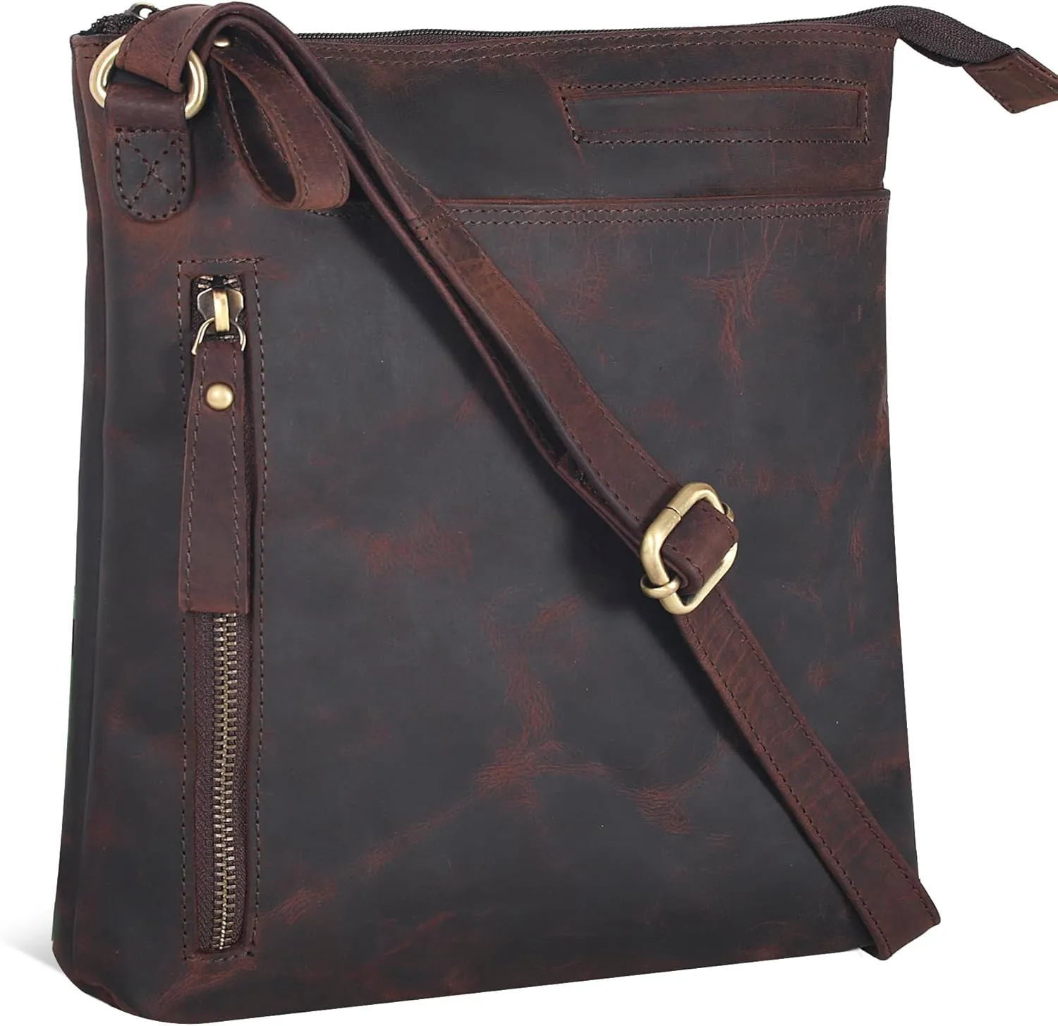Leather Crossbody Bags for Women - Ladies Sling Handbags - Medium Cross body Purses Handbags - Purses For Women