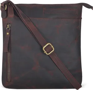 Leather Crossbody Bags for Women - Ladies Sling Handbags - Medium Cross body Purses Handbags - Purses For Women