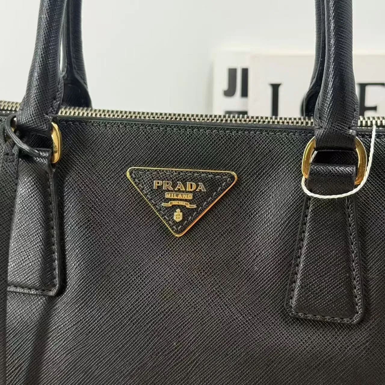 Leather Designer Handbag Priority shipping Powerful Saffiano Black Bag Preloved Tote Prada