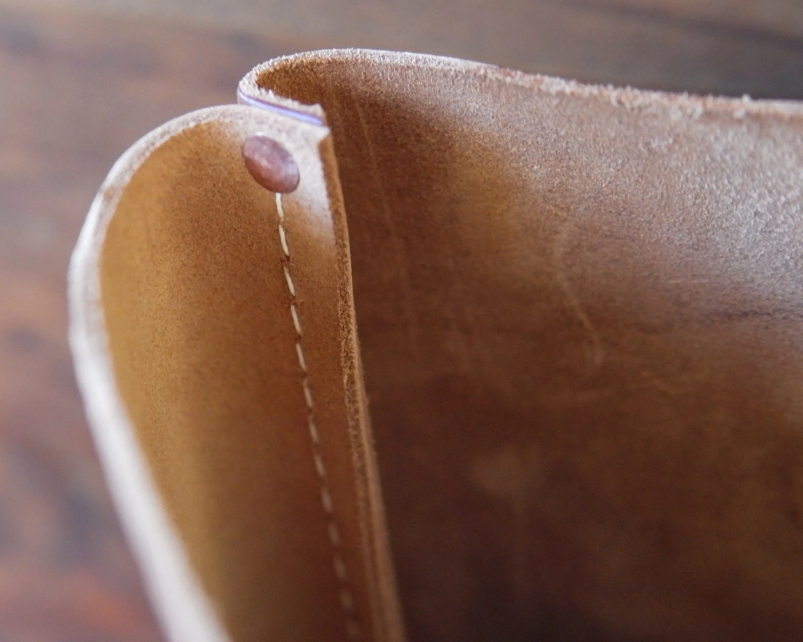 Leather Tote in Chestnut