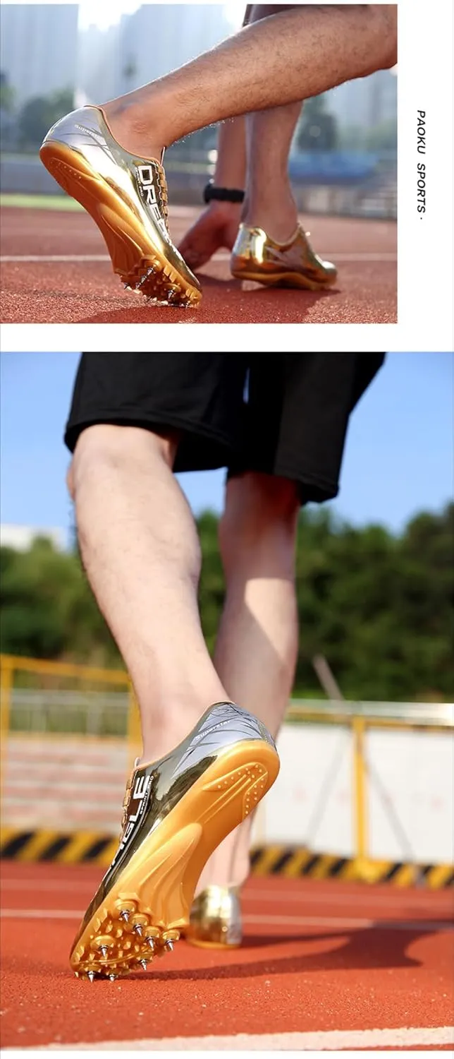 Leather Unisex Track & Field Spikes: Professional Running, Sprint, Jumping Shoes for Men, Women, Kids