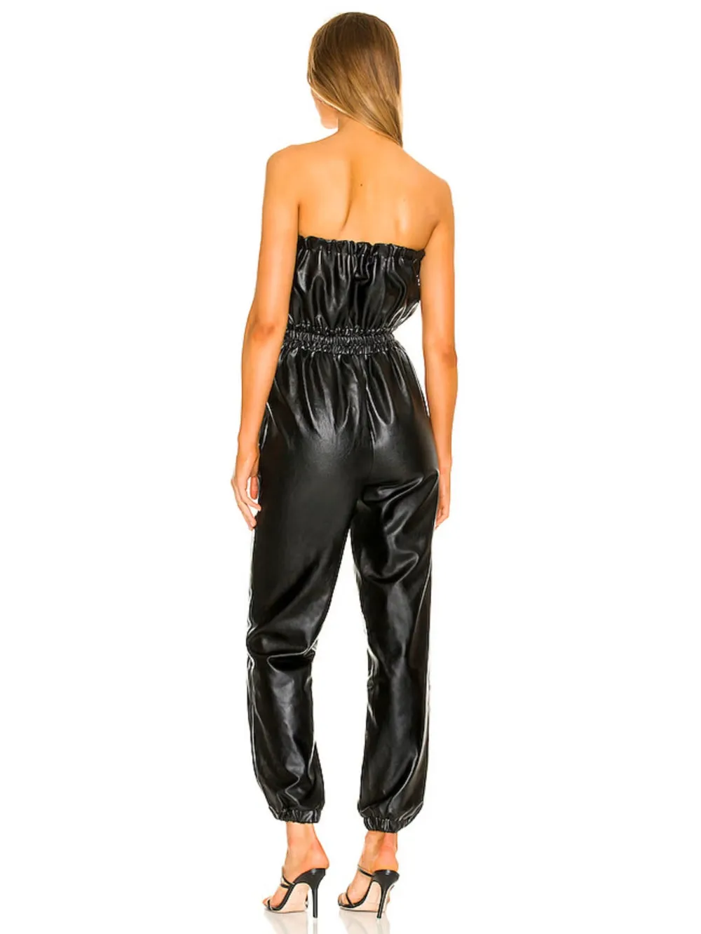 Leatherkin Sleek Leather Jumpsuit with Contemporary Appeal