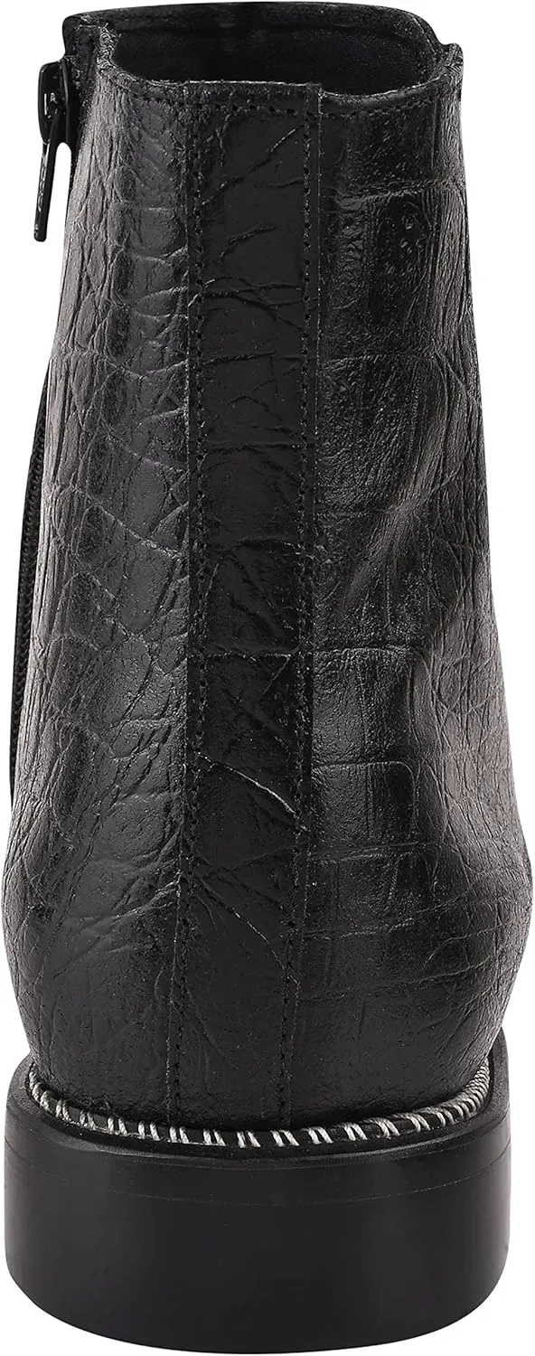 LIBERTYZENO Mens Plain & Snake Print Leather Adults High Ankle Retro Dress Boots for Prom Graduation